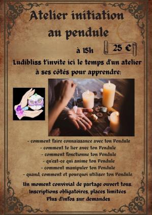 Affiche atelier pendule 2025
