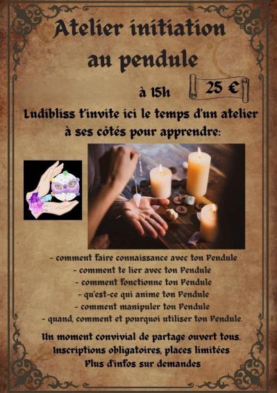 Affiche atelier pendule 2025
