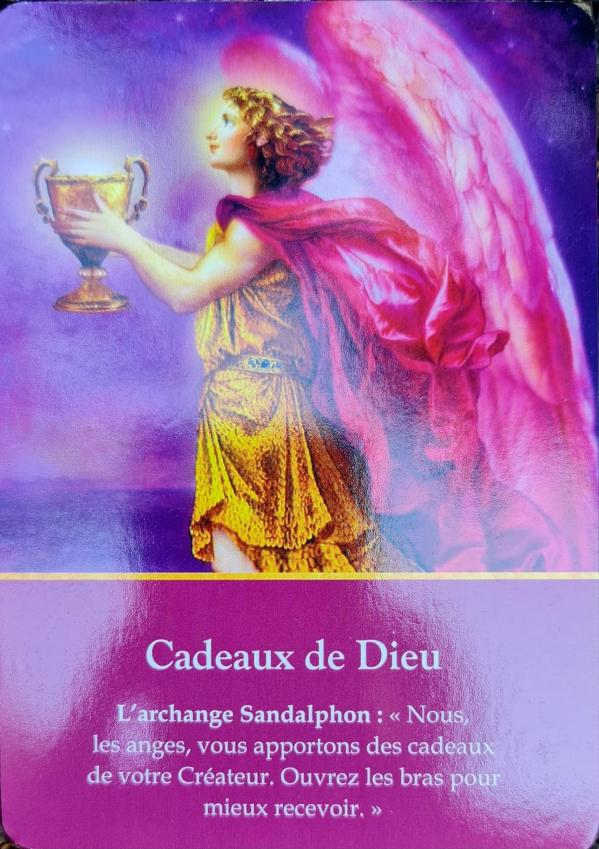 Cadeau de dieu cartes divinatoires des archanges de doreen virtue