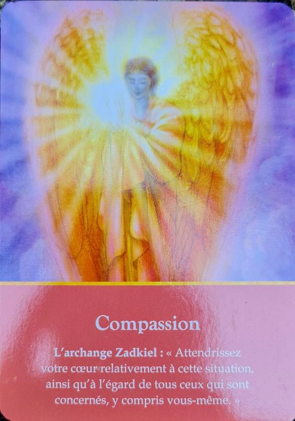 Compassion cartes divinatoires des archanges de doreen virtue