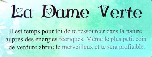 La dame verte le petit oracle des fees de claire duval