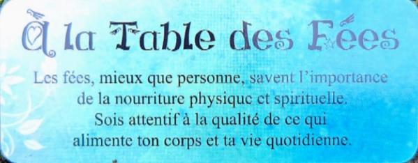 La table des fees le petit oracle des fees de claire duval
