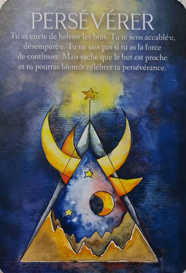 Perseverer l oracle des messages de ton ame de charlotte daynes et les illustrations de celia melesville